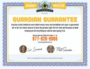 Guardian Guarantee Certificate