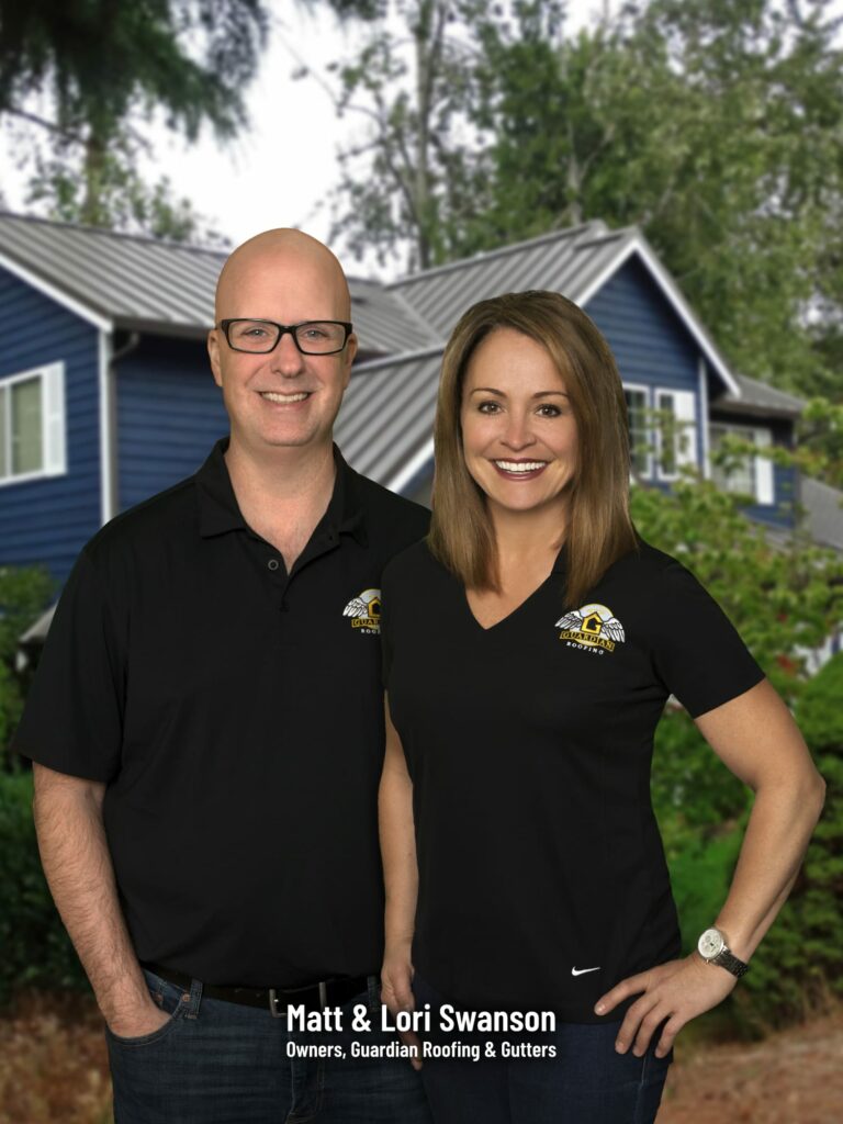 Matt & Lori Swanson, Owners Guardian Roofing, Gutters & Insulation